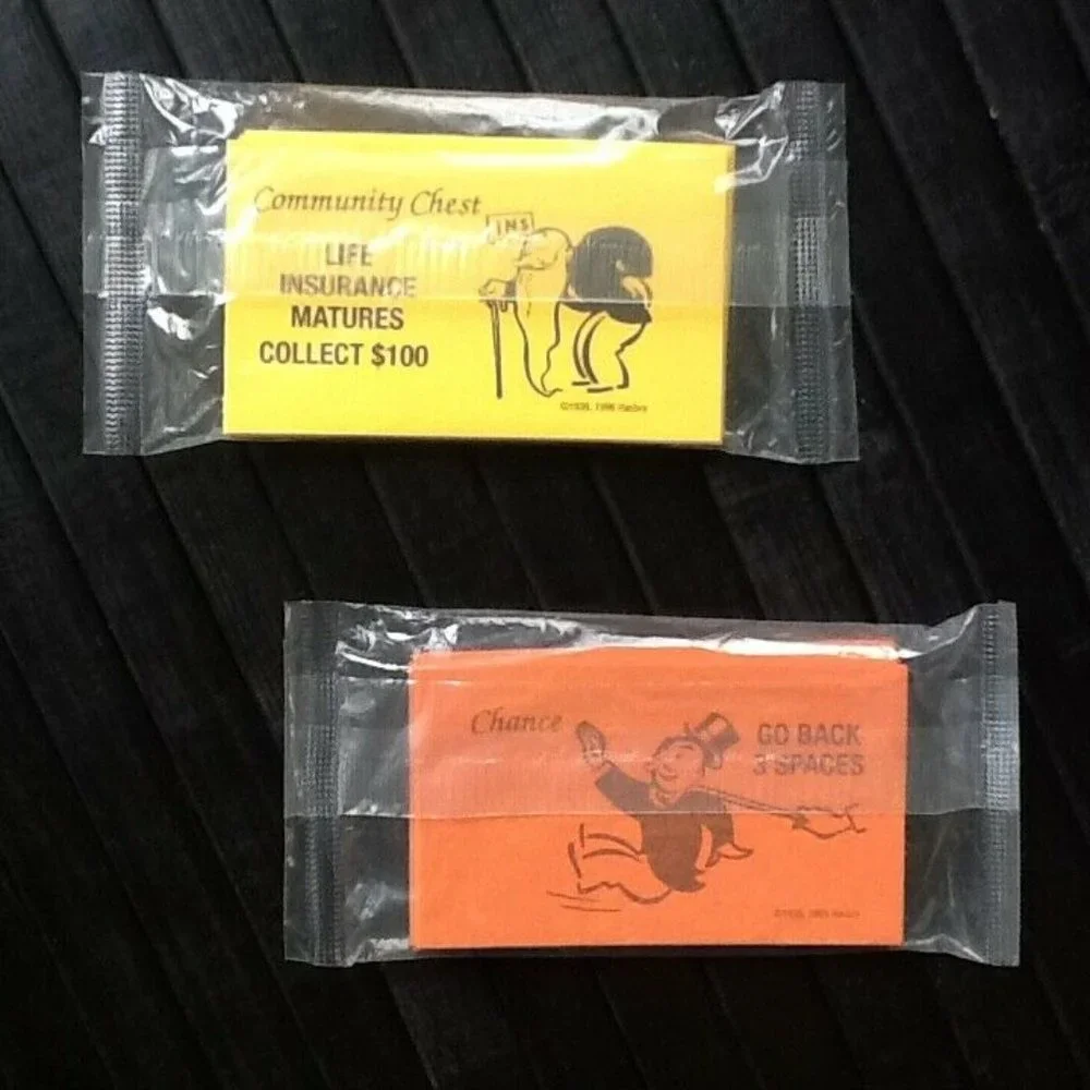 NEW PACKS Monopoly Chance & Community Chest Cards